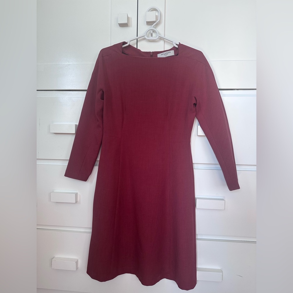 Cranberry MM La Fleur long sleeved dress.